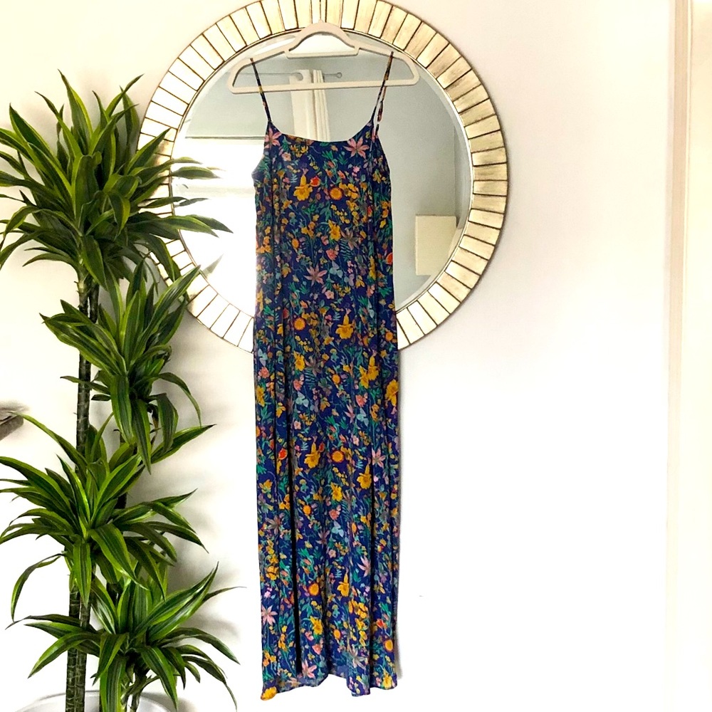 Flynn Skye Open Back Strap Maxi Dress Size Medium